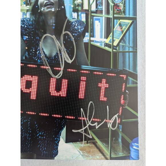 HAIM I Quit Vinyl SIGNED Cover With Handwritten Lyrics Light Blue Variant - Picture 5 of 15